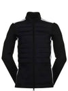 Delano Hybrid Mid Layer Padded Jacket Black White - J.LINDEBERG - BALAAN 2