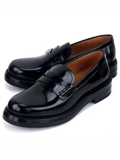 Carlo Polished Calfskin Loafers Black - DIOR - BALAAN 2