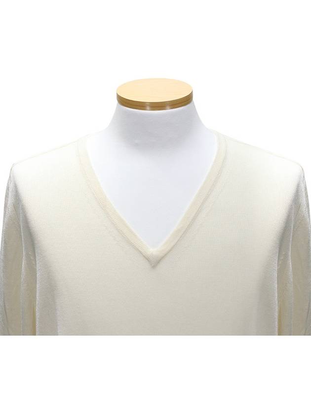 521854A1 V0093 Ivory long sleeve knit - CP COMPANY - BALAAN 4