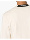 Diagonal Raised Fleece Sweatshirt Beige - CP COMPANY - BALAAN 6