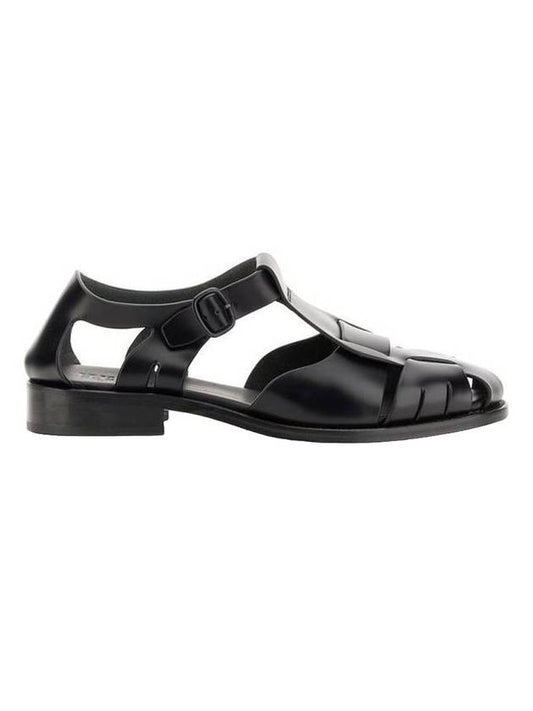 Women's Pesca Cut Out Sandals Black - HEREU - BALAAN 1