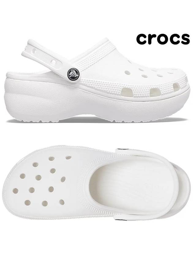 Classic Platform Clog Sandals White - CROCS - BALAAN 2