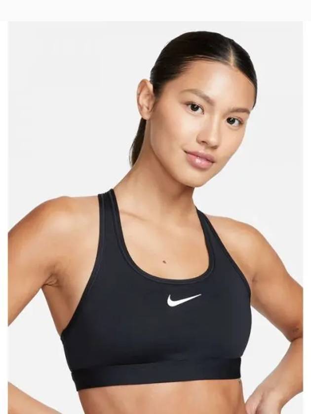 Swoosh Padded Sports Bra Black - NIKE - BALAAN 2