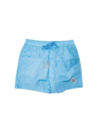 Logo Swim Shorts Blue - MONCLER - BALAAN 2