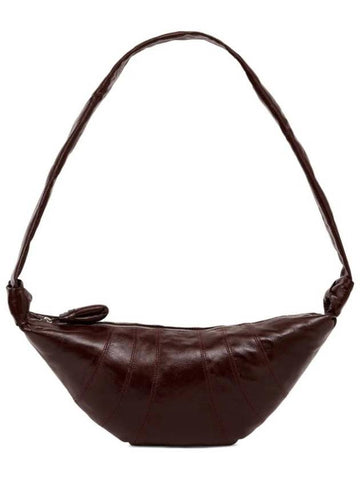 Medium Croissant Cross Bag Chocolate Fondant - LEMAIRE - BALAAN 1