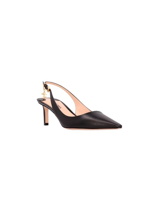 Logo Charm Slingback Pumps W3393LKD002X - TOM FORD - BALAAN 3