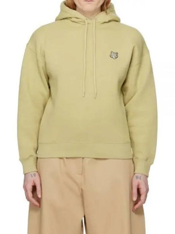 Bold Fox Head Patch Comfort Hoodie Mustard Green - MAISON KITSUNE - BALAAN 1