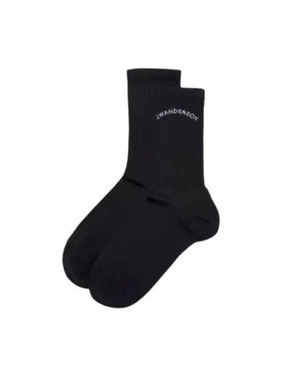 JWA Arch Logo Socks Black - JW ANDERSON - BALAAN 2