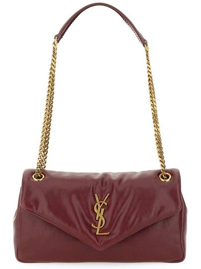 Calypso Small Shiny Leather Rubis 734153 AADRE 6688 - SAINT LAURENT - BALAAN 2