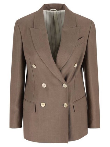 Brunello Cucinelli Jackets Brown - BRUNELLO CUCINELLI - BALAAN 1