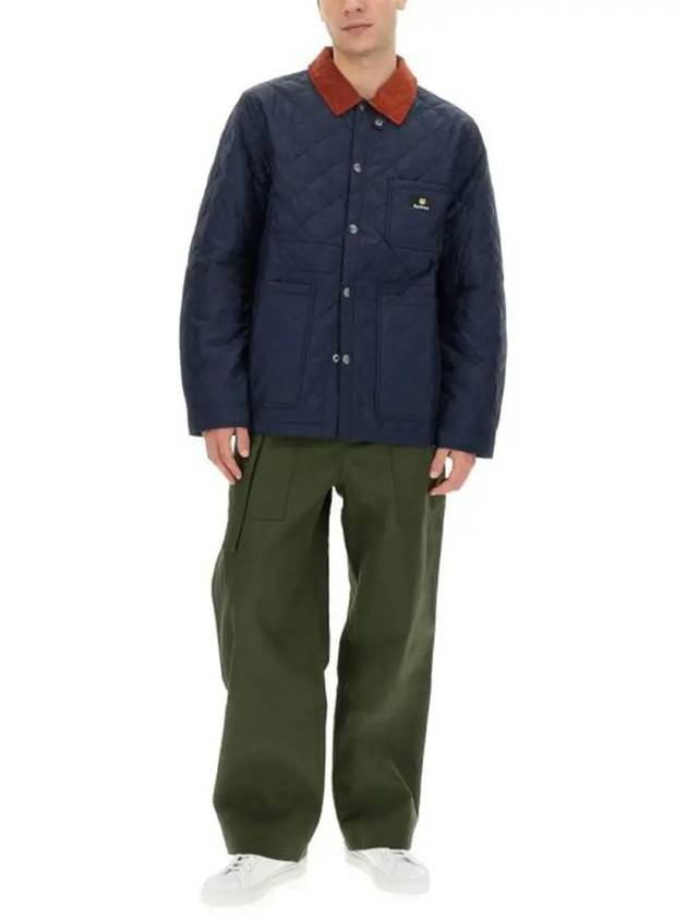 Kenning Quilting  Logo Patch Jacket Navy - BARBOUR - BALAAN 3