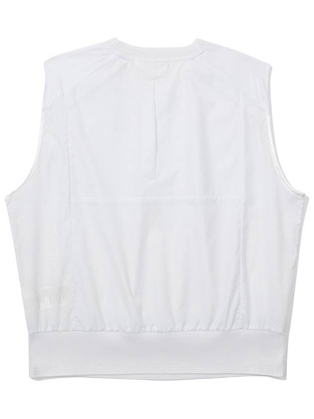 Punching Hybrid Woven Vest WHITE WOMAN - MALBON GOLF - BALAAN 2