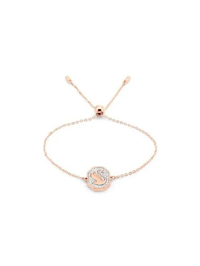 Swan Octagon Emblem Bracelet Rose Gold - SWAROVSKI - BALAAN 2