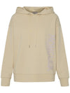 Women's Side Logo Hoodie Beige - MONCLER - BALAAN 1