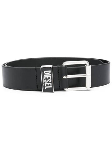 B Glossy Loop Belt Black - DIESEL - BALAAN 1