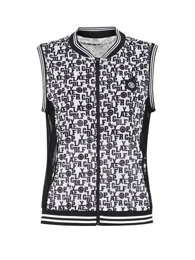 Women s Smile Mesh Full Zip Up Vest BMU4M504W - LUX GOLF - BALAAN 1