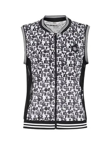 Women s Smile Mesh Full Zip Up Vest BMU4M504W - LUX GOLF - BALAAN 1