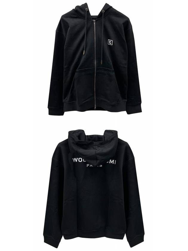 W241TS47736B Back Logo Hooded Zip up Black Men s Jacket TEO - WOOYOUNGMI - BALAAN 4