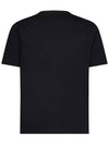 Logo Print Short Sleeve T-Shirt Black - CP COMPANY - BALAAN 3