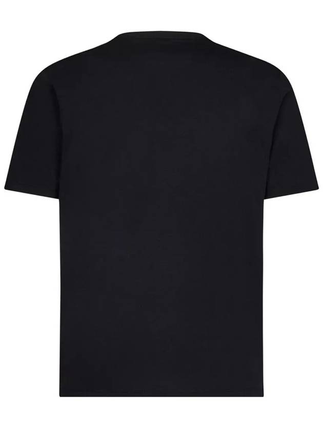 Logo Print Short Sleeve T-Shirt Black - CP COMPANY - BALAAN 3