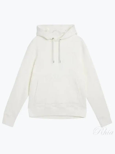 Chip Embroidered Logo Hoodie Cloud White - J.LINDEBERG - BALAAN 2