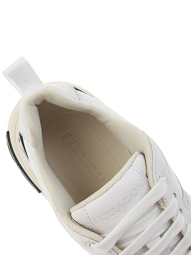 Women's Gancini Low Top Sneakers COSIMINA BIANCO OTT 0765429 - SALVATORE FERRAGAMO - BALAAN 7