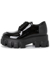 Monolith Brushed Leather Derby Black - PRADA - BALAAN 4