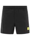 Face Logo Shorts Black - ACNE STUDIOS - BALAAN 1