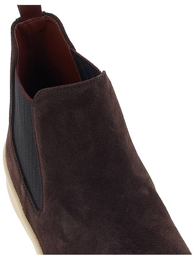 Suede Ultimate Walk Beetle Chelsea Boots Chocolate - LORO PIANA - BALAAN 9