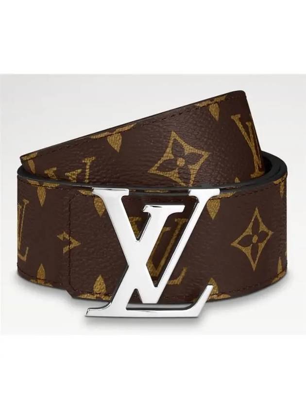 LV Initiales Reversible Monogram Leather Belt Black Brown - LOUIS VUITTON - BALAAN 3