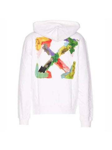 Men's Brush Arrow Hoodie White - OFF WHITE - BALAAN 1