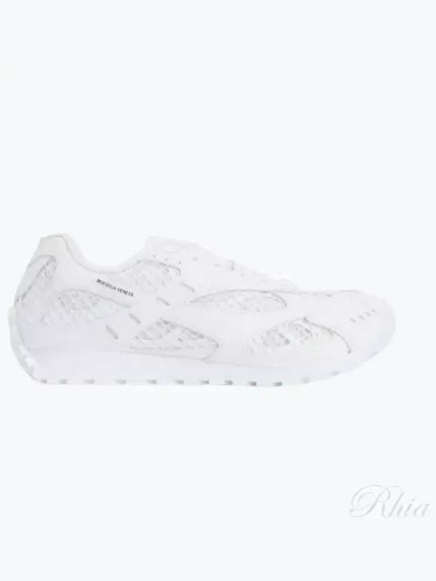 Orbit Mesh Rubber Low Top Sneakers Silver White - BOTTEGA VENETA - BALAAN 2