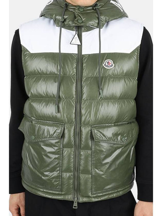 Montclair Men s GENICHI Hooded Down Padded Vest Khaki 1A00150 53A0E 89A - MONCLER - BALAAN 2