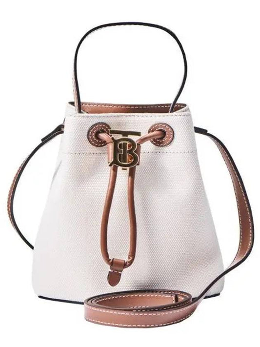 Mini TB Bucket Bag Natural Malt Brown - BURBERRY - BALAAN 2