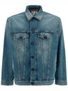 Faded Denim Jacket Mid Blue - ACNE STUDIOS - BALAAN 2