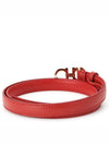 Gancini Leather Belt Red - SALVATORE FERRAGAMO - BALAAN 3