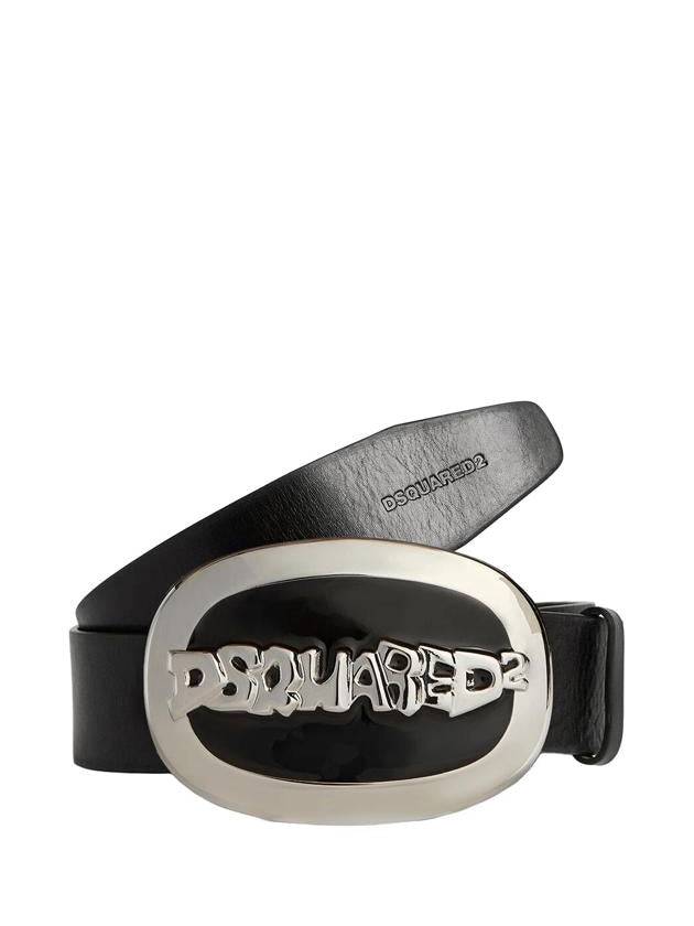 logo decorated leather belt BEM029312900001 - DSQUARED2 - BALAAN 2