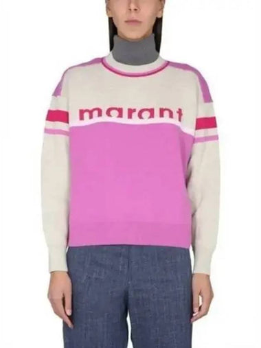 Carrie Logo Sweatshirt Pink PU0115FAA1L61E40PK - ISABEL MARANT - BALAAN 1