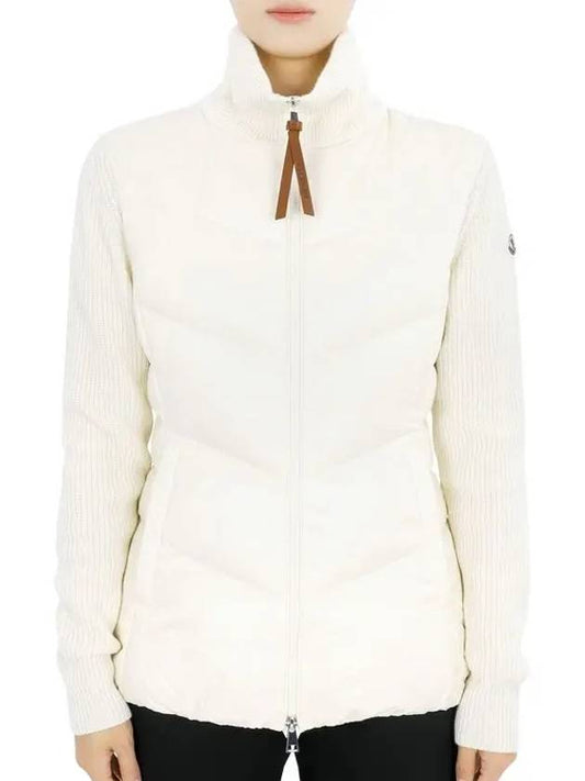 Women s padded wool zip up cardigan - MONCLER - BALAAN 2