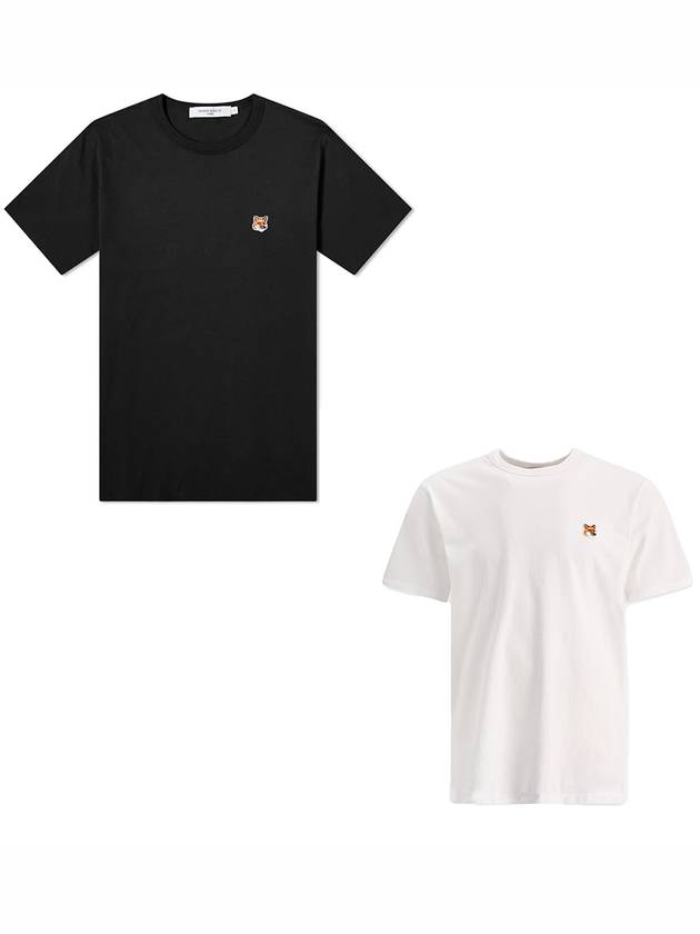 Fox Head Patch Classic Short Sleeve T-Shirt Black - MAISON KITSUNE - BALAAN 2