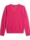 Women's Amaya Knit Sweater Pink Peacock - J.LINDEBERG - BALAAN 2