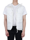 Shell R Mix Goggle Hooded Padded Vest White - CP COMPANY - BALAAN 4