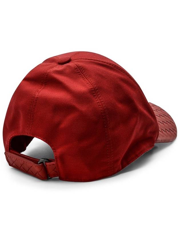 Baseball check pattern leather hat - BOTTEGA VENETA - BALAAN 3