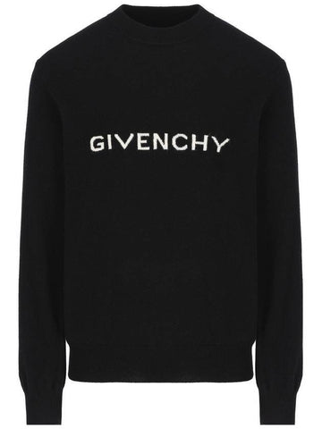 Logo Wool Knit Top Black - GIVENCHY - BALAAN 1