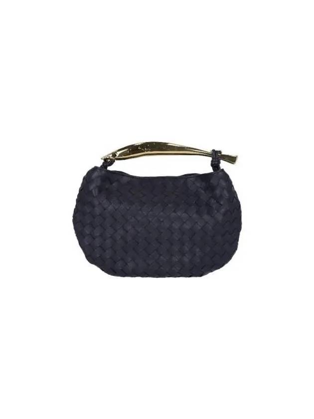 Sardin Chain Leather Tote Bag Navy - BOTTEGA VENETA - BALAAN 4