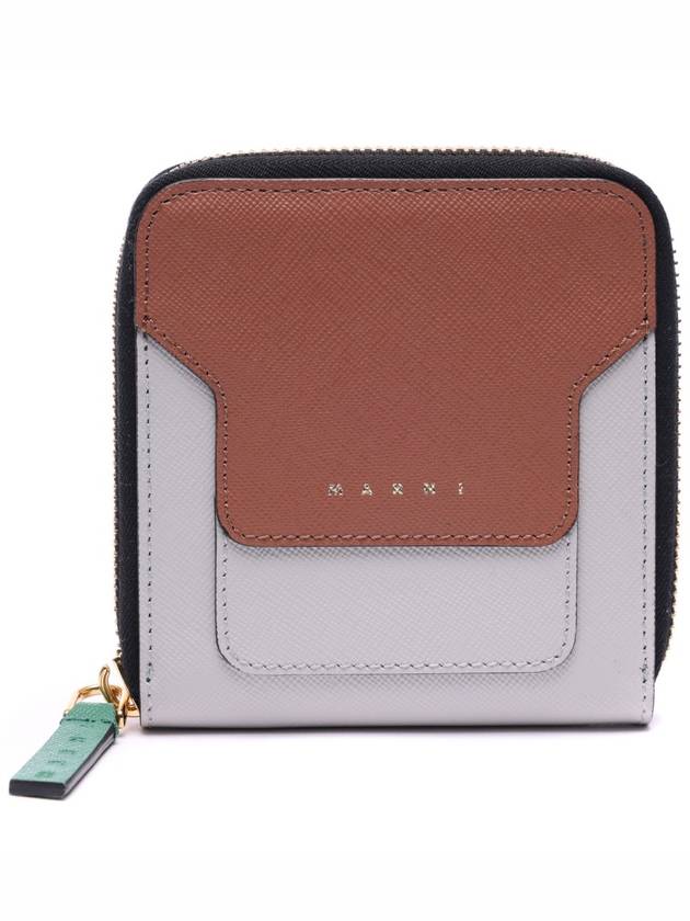 Women's Zipper Half Wallet PFMOQ09U08_LV520_Z392N_21S - MARNI - BALAAN 1