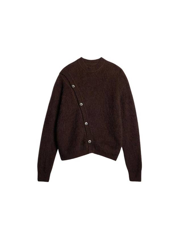 Jacquemus Le Cardigan for Asymmetric Brown - JACQUEMUS - BALAAN 1