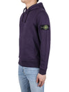 Wappen Patch Classic Fleece Hoodie Purple - STONE ISLAND - BALAAN 4