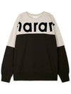 Howley Two Tone Logo Sweatshirt Faded Black - ISABEL MARANT - BALAAN 2