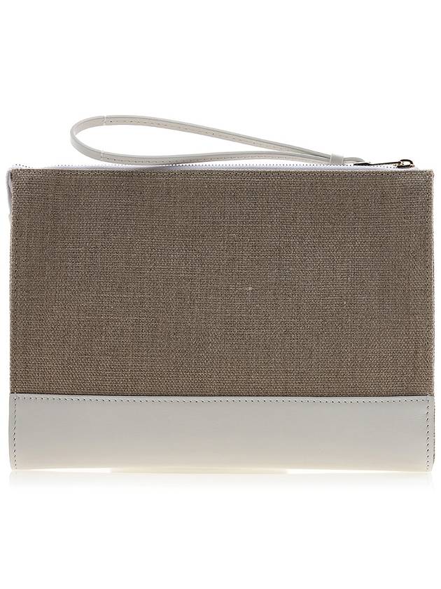 Sense Zipper Clutch Bag Beige White - CHLOE - BALAAN 4